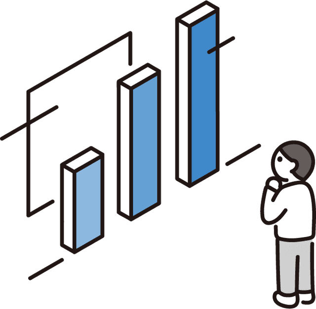 データ分析のイラスト