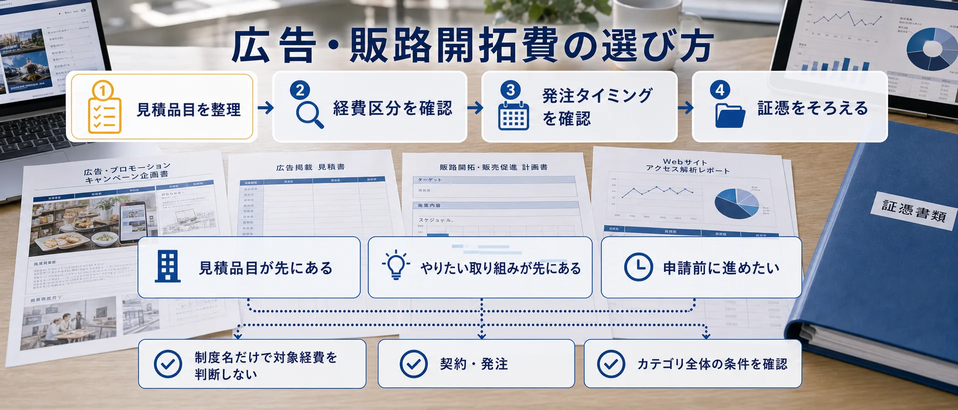 広告・販路開拓費の補助金を目的別に選ぶ判断フロー