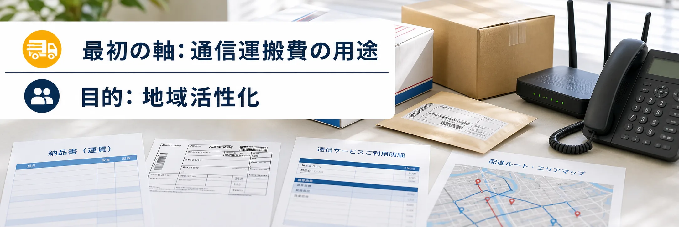 通信運搬費の補助金の対象者・対象経費・注意点の早わかり図